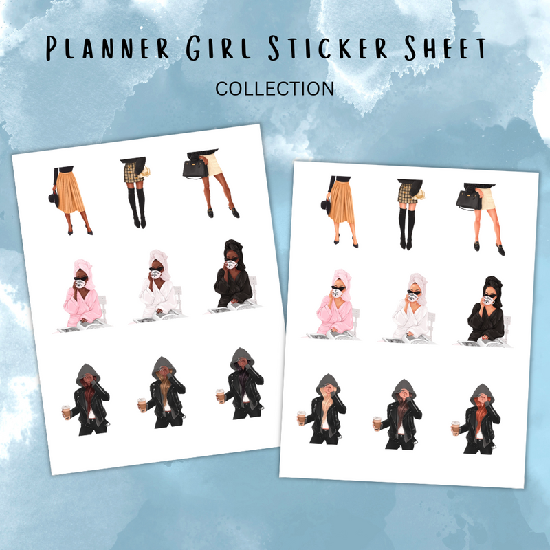 Planner Girl Sticker Sheets Collections