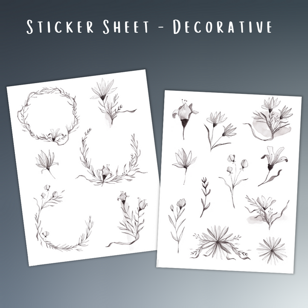 Sticker Sheets Decorative