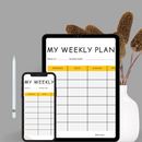 Cozy Theme Weekly Landscape Planner