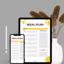 Aesthetic Daily Meal Planner | Monday to Sunday, Things to Buy, Note
