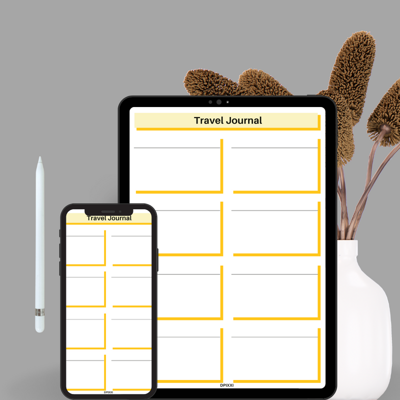 Simple Minimalist Travel Journal Planner