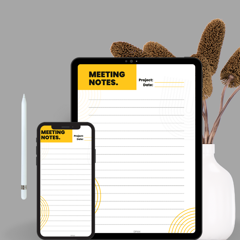 Gradient Project Meeting Notes Planner | Project