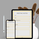 Bordered Minimalist Meeting Notes | Topic, Meeting Objectives, Attendees
