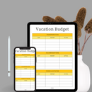 Minimalist Vacation Budget Travel Planner | Transportation, Accommodations, Food & Activities