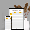 Simple Habit Tracker Planner | Language Lesson, Sentence, Vocab, Date