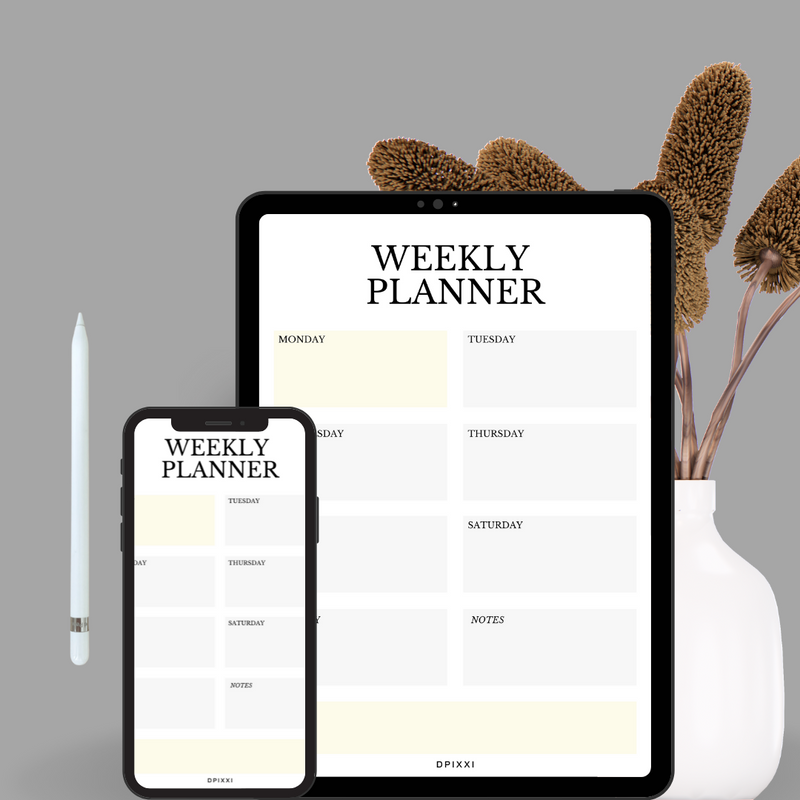 Brown Boho Weekly Planner