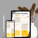 Colorful Playful Weekly Schedule Planner | Month, Week, Monday To Saturday