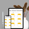 Simple Aesthetic School Schedule Free Planner Template | Date, Monday To Saturday
