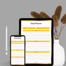 Gradient Simple Lined Goal Planner | Start, End, Goals, Strategies, Notes