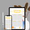 Illustration Cleaning Journal Planner | Cleaning Tracker Planner