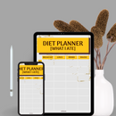 Boho Diet Planner | Sunday To Monday, Breakfast, Lunch, Dinner, Snacks