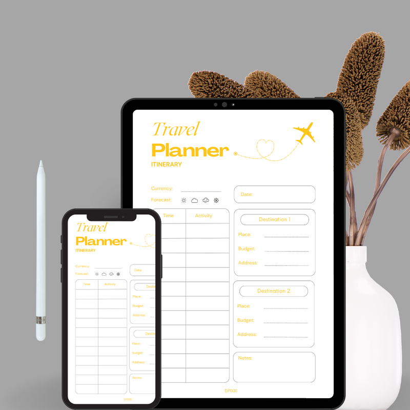 Minimalist Travel Planner |  Currency, Forecast, Activity