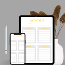 My Notes Paper Template | Comming Up, Post Ideas, Reminder, Happy Mail