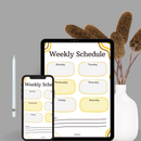 Playful Student Weekly Schedule | Monday To Saturday, Notes