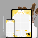 Illustrated Cute Autumn Monthly Planner | Top Priorities, Monday to Thursday
