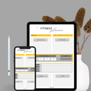 Modern Fitness Planner Sheet | Motivation, Exercise, Reps, Calories, Intensity