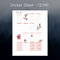 Sticker Sheets | To Do List, Task, Weekly Callender, Priority, Breakfast, Lunch, Dinner