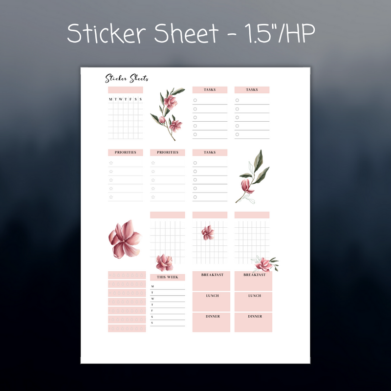 Sticker Sheets | To Do List, Task, Weekly Callender, Priority, Breakfast, Lunch, Dinner
