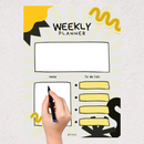 Abstract Illustration Weekly Planner | Note, To Do List