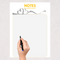 Simple Modern Stationery Printable Notes Blank Planner | For great thoughts