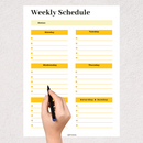 Weekly Schedule Planner Print Out