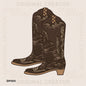 Cowboy Cowgirl Desert Chocolate Brown Boots