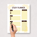 Minimalist Back To School Study Planner | Task, Important, Notes