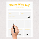 Illustrative Travel Planner | Filght Details, Sights to See, Places to Eat, Excursions
