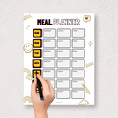 Playful Creative Doodle Meal Planner | Sunday To Saturday, Breakfast, Lunch, Dinner