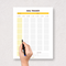 Minimalist Goal Tracker Sheet Planner | My Goal, Year, Monday to Sunday, Progress Tracker, Rewards