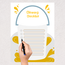 Illustrated Water Bucket Cleaning Checklist |  Bucket Cleaning Checklist