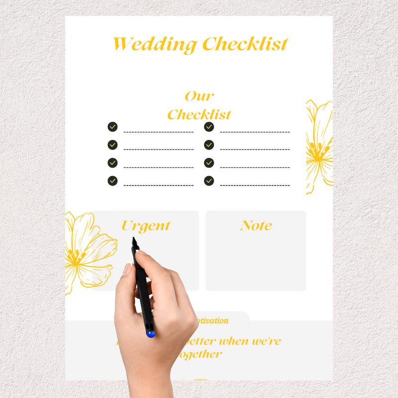 Wedding Checklist | Our Checklist, Urgent
