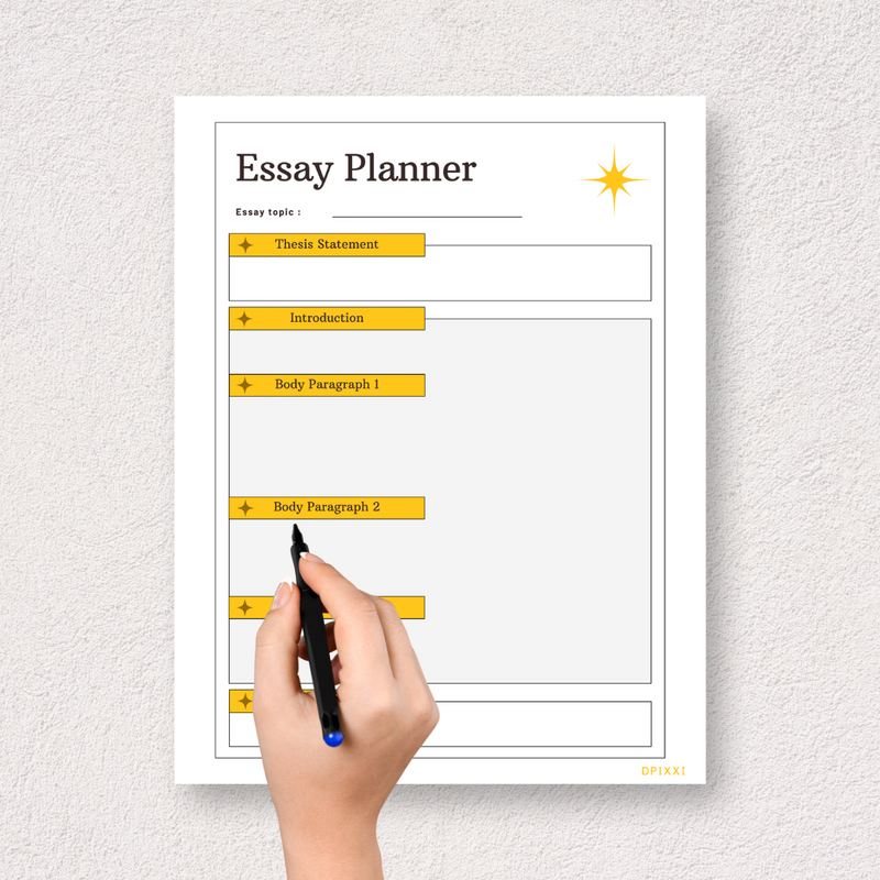 Essay Planner in Modern Style| Essay Topic, Thesis Statement, Introduction, Body Paragraph 1