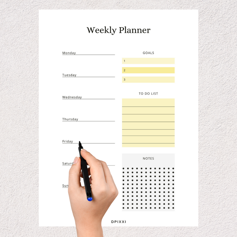 Minimalist Weekly Planner