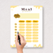 Colorful Illustrative Shopping List Meal Schedule Planner | Shopping List, Breakfast, Lunch, Dinner, Monday To Sunday