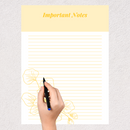 Minimalist Important Notes Planner