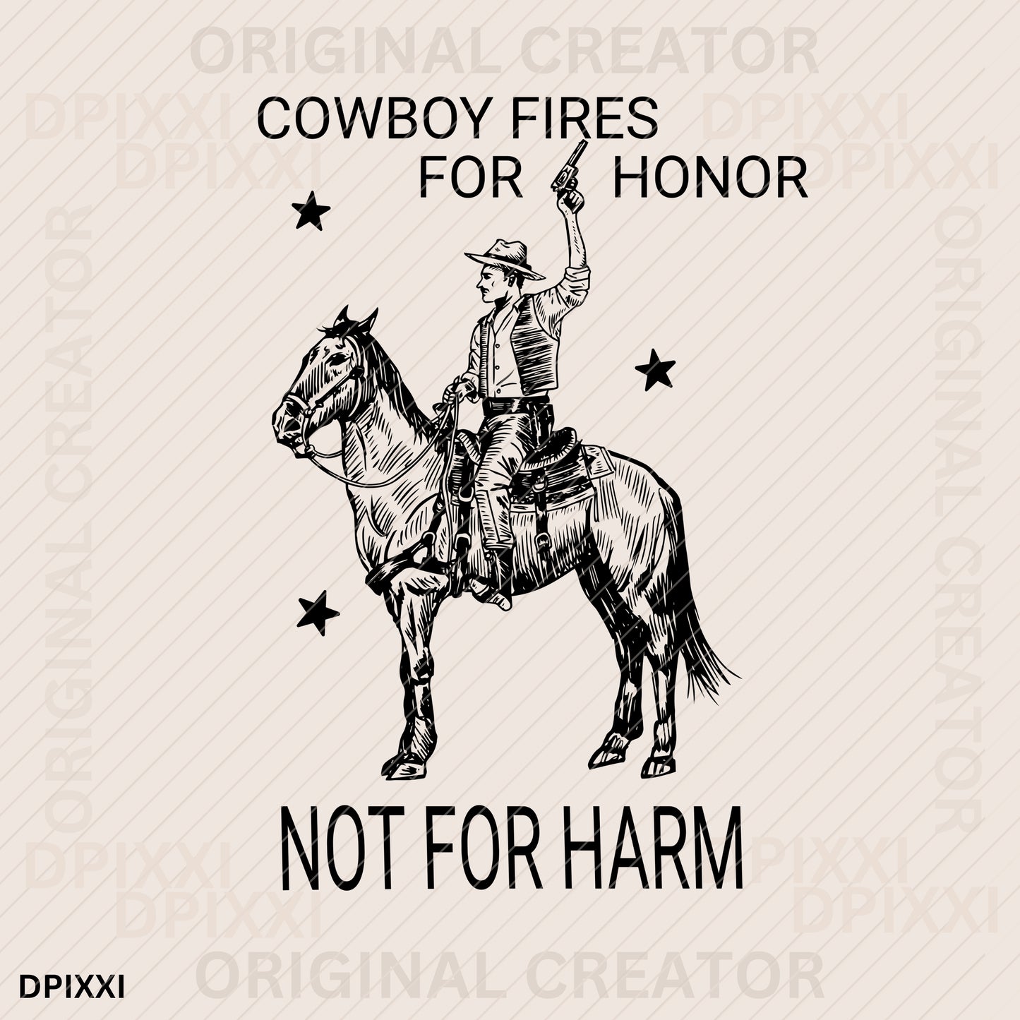 Cowboy Fires for Honor Not for Harm