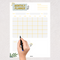 Cute Portrait Illustration Planner | Monthly Planner, Monday to Sunday