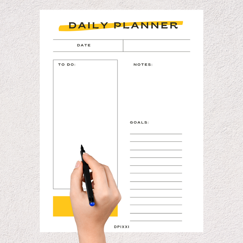 Simple Beige Daily Planner