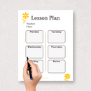 Lesson Plan Sheet Planner | Teacher, Class, Monday To Friday, Notes