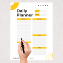Grey Minimalist Daily Planner