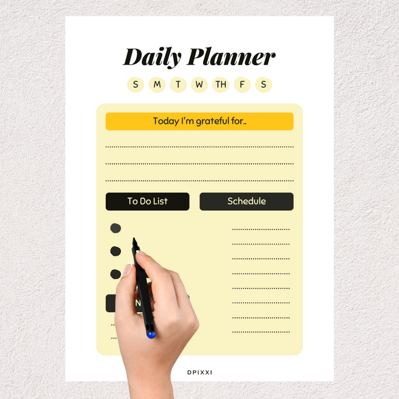 Purple Daily Weekly Monthly Planner