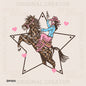 Cute Cowgirl Checker Horse Star Heart