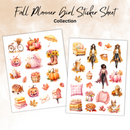 Fall Planner Girl Sticker Sheets Collections