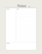 Beige Minimalist Cornell Notes Document A4 | 3 Versions | Question, Notes, Summary | PDF Digital Download