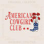 American Cowgirl Club Shoe Flower