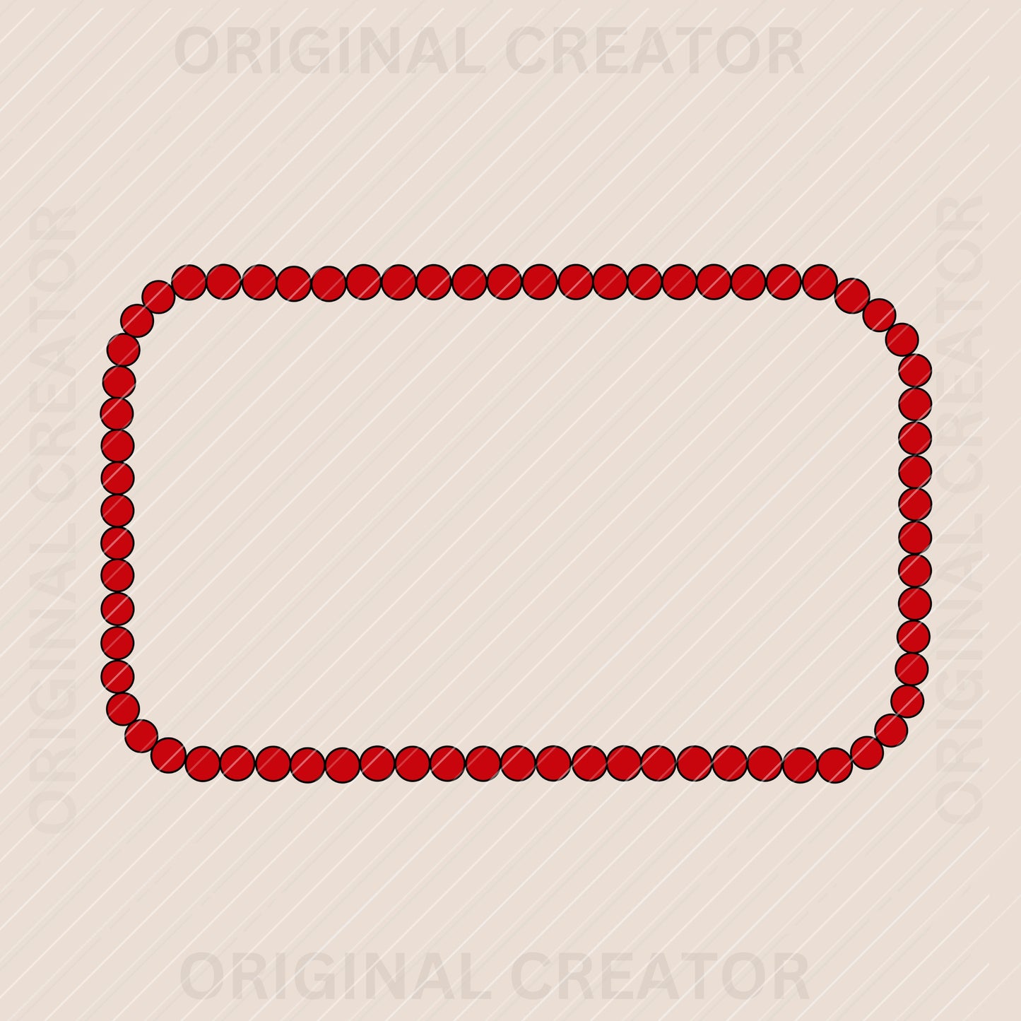 Bundle Red Turquoise Borders Frame