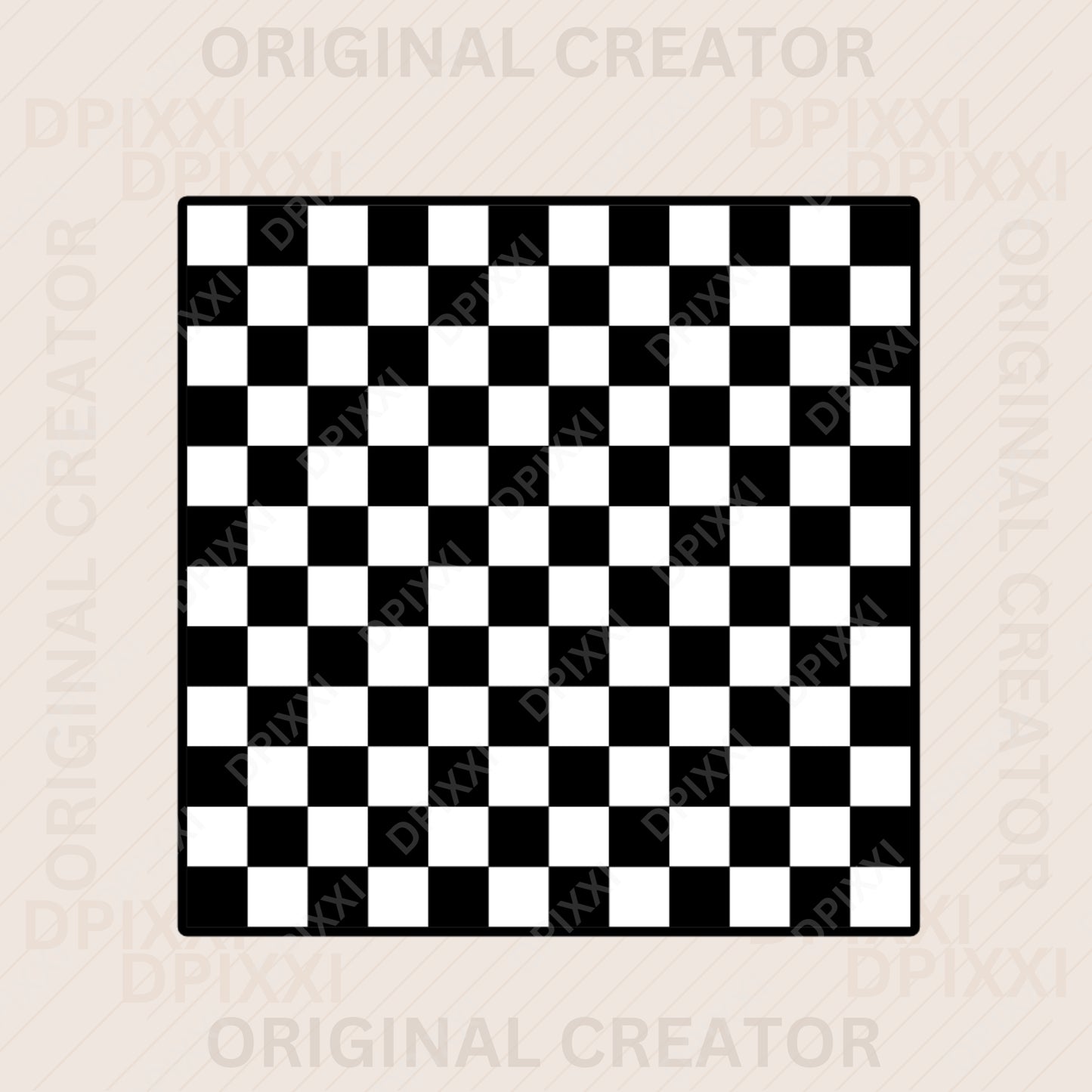 PNG, SVG Custom Bold Border Square Checker