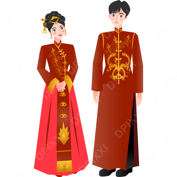 Chinese Brother and Sister Ready for Chinese New Year