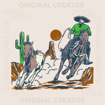 90 Editable Cowboy Digital Art